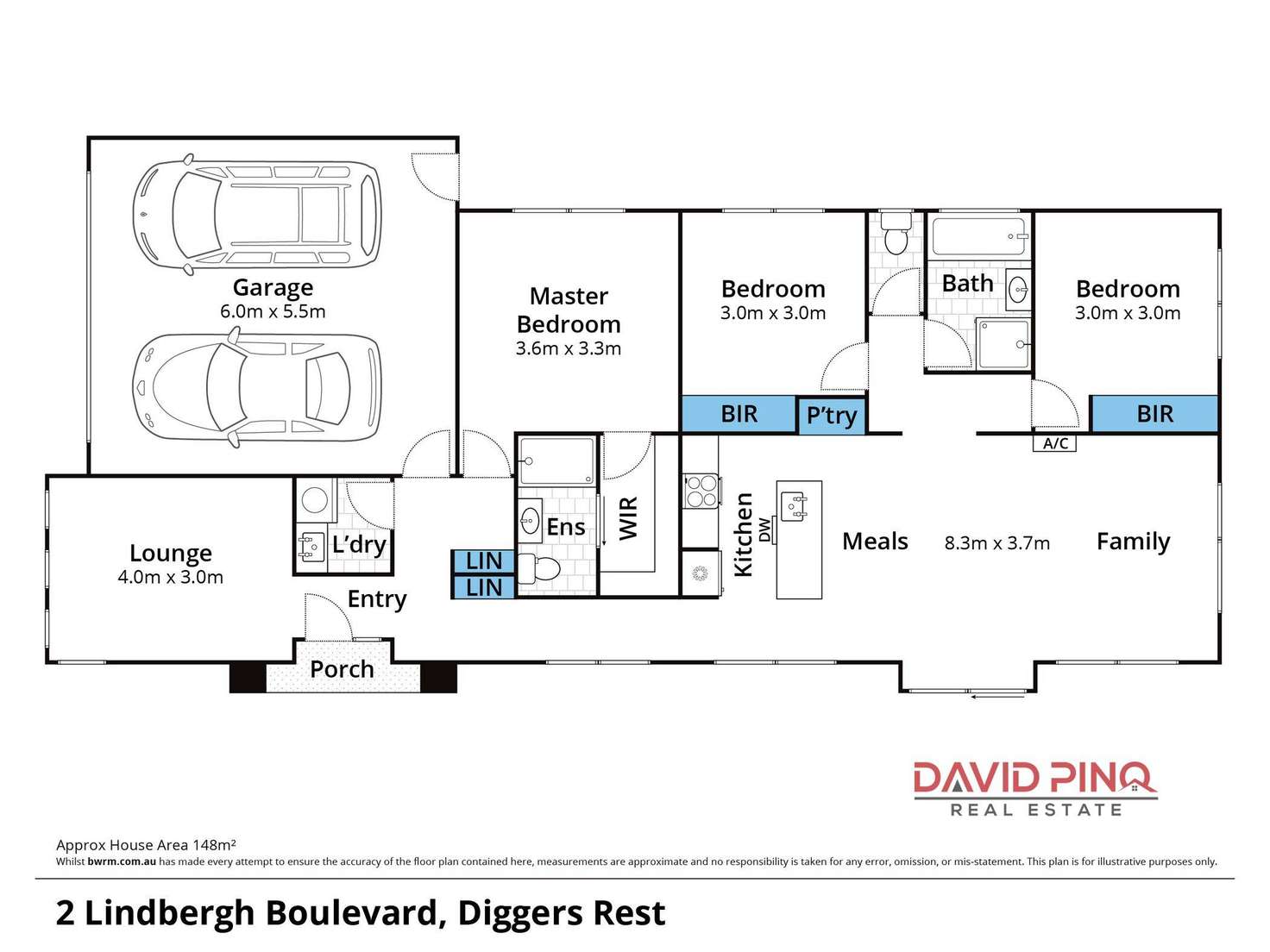 Floorplan of Homely house listing, 2 Lindbergh Boulevard, Diggers Rest VIC 3427