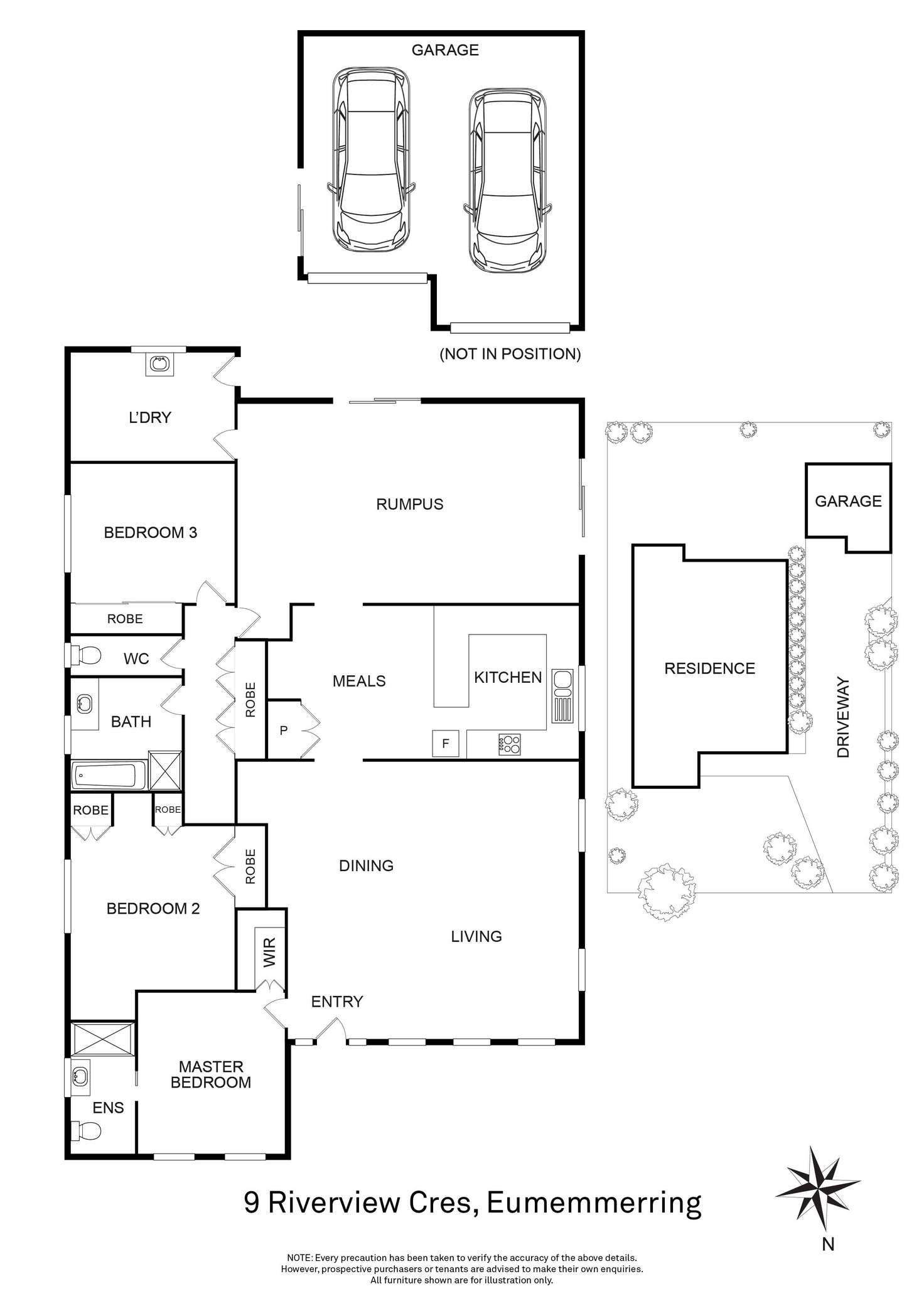 Floorplan of Homely house listing, 9 Riverview Crescent, Eumemmerring VIC 3177