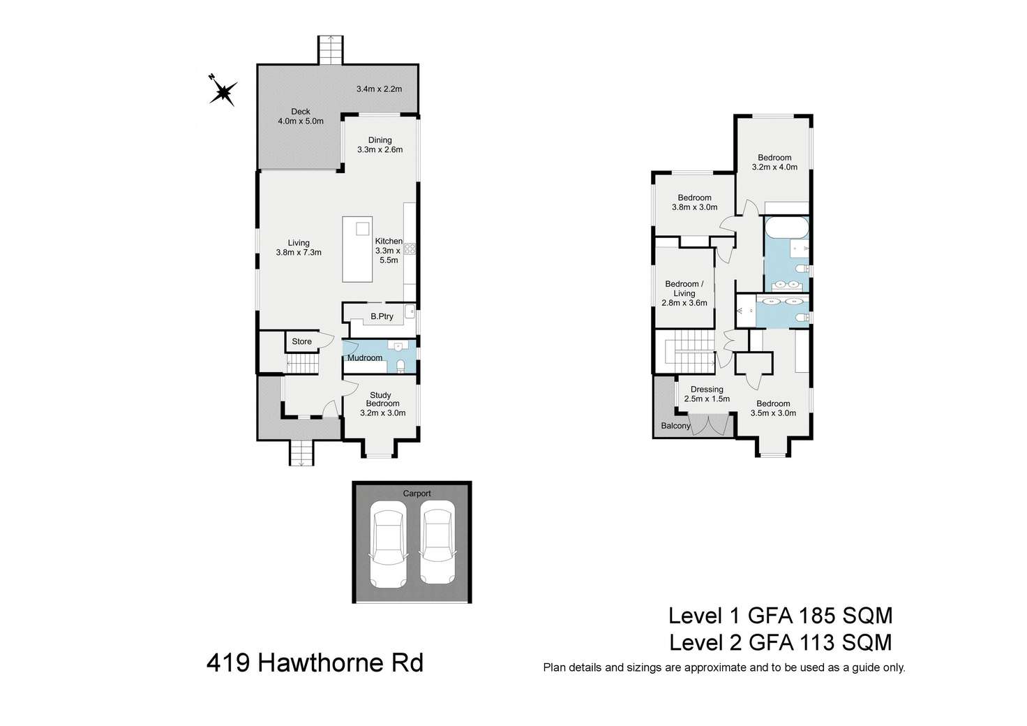 Floorplan of Homely house listing, 419 Hawthorne Road, Bulimba QLD 4171