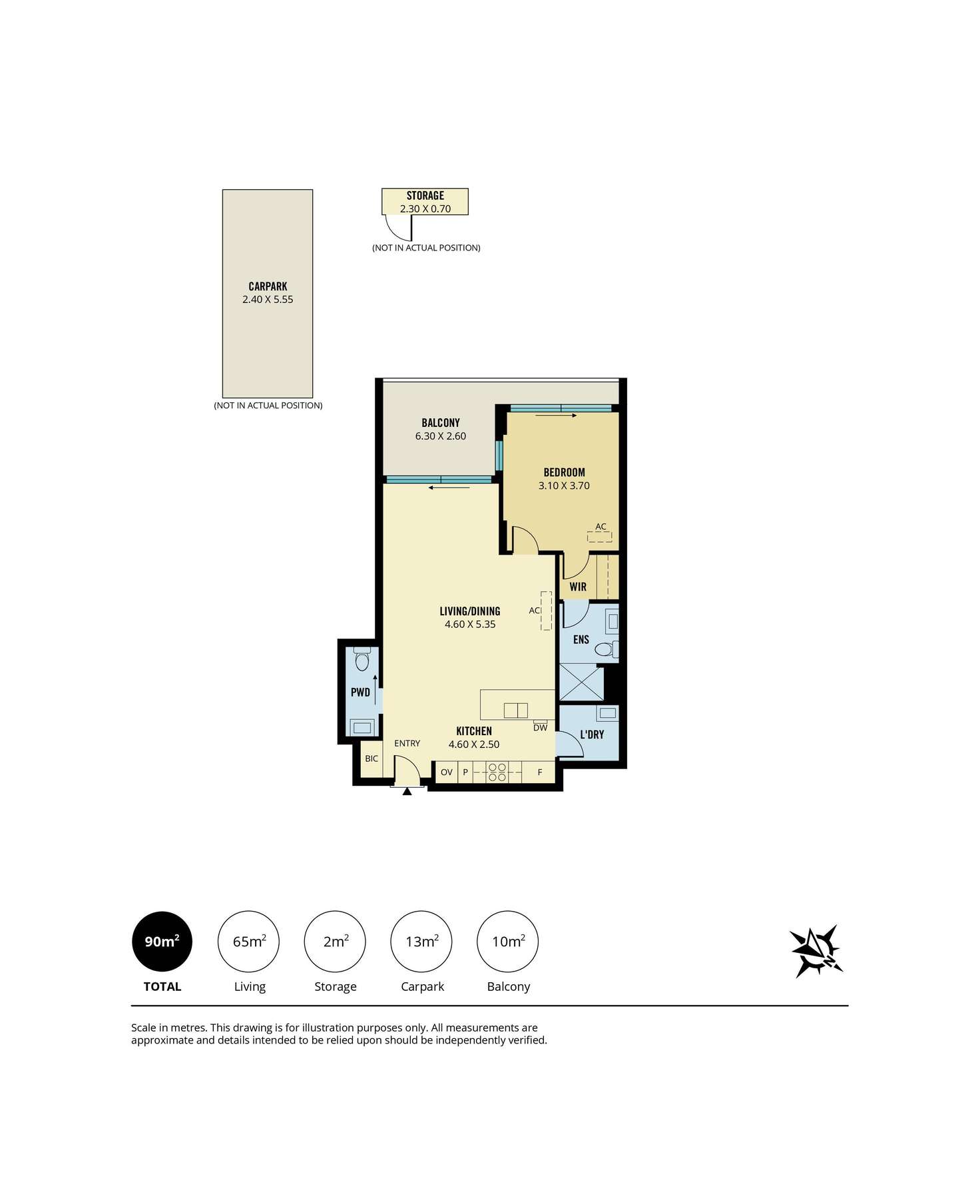 Floorplan of Homely apartment listing, 1203/20 Hindmarsh Square, Adelaide SA 5000