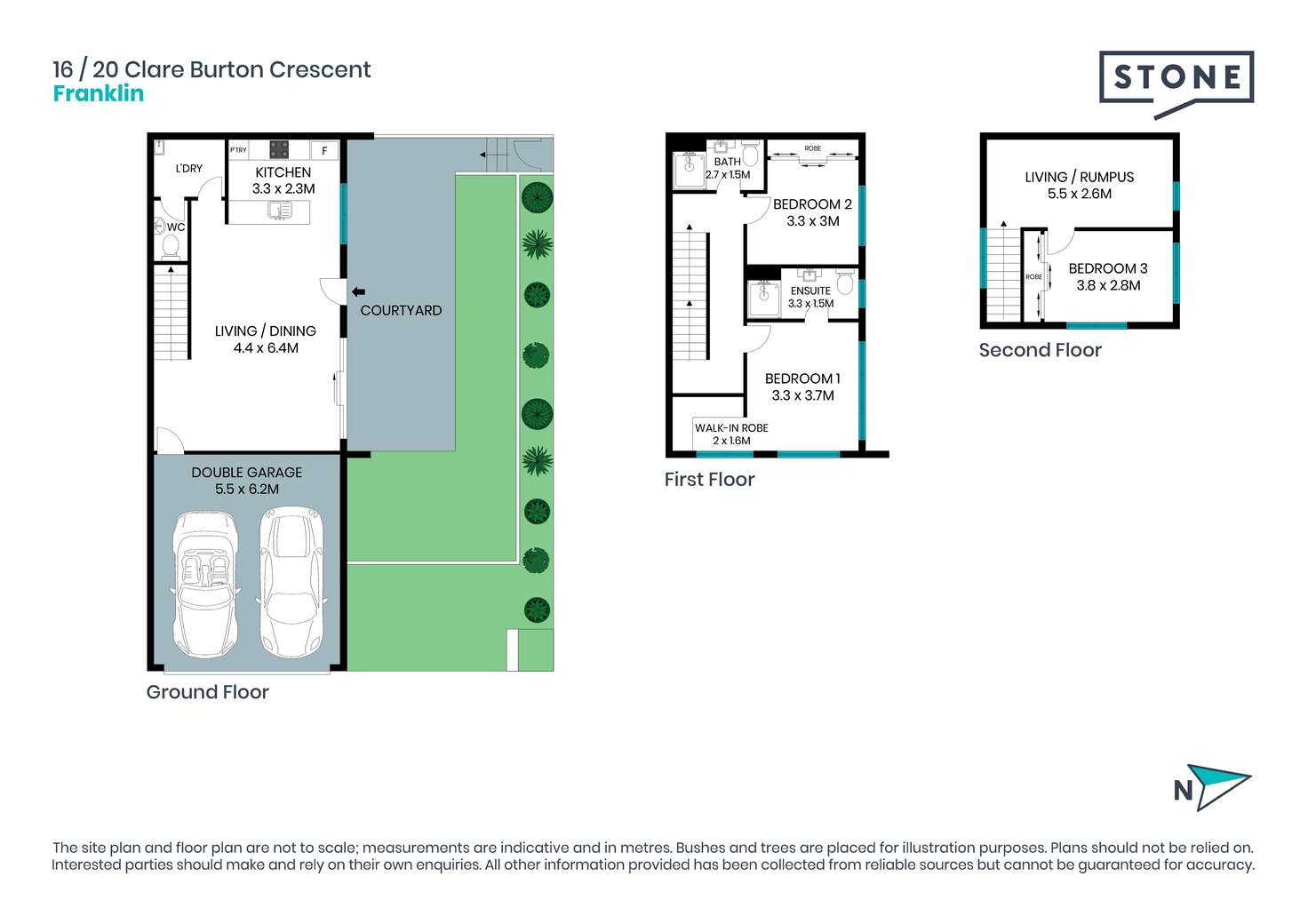 Floorplan of Homely house listing, 16/20 Clare Burton Crescent, Franklin ACT 2913