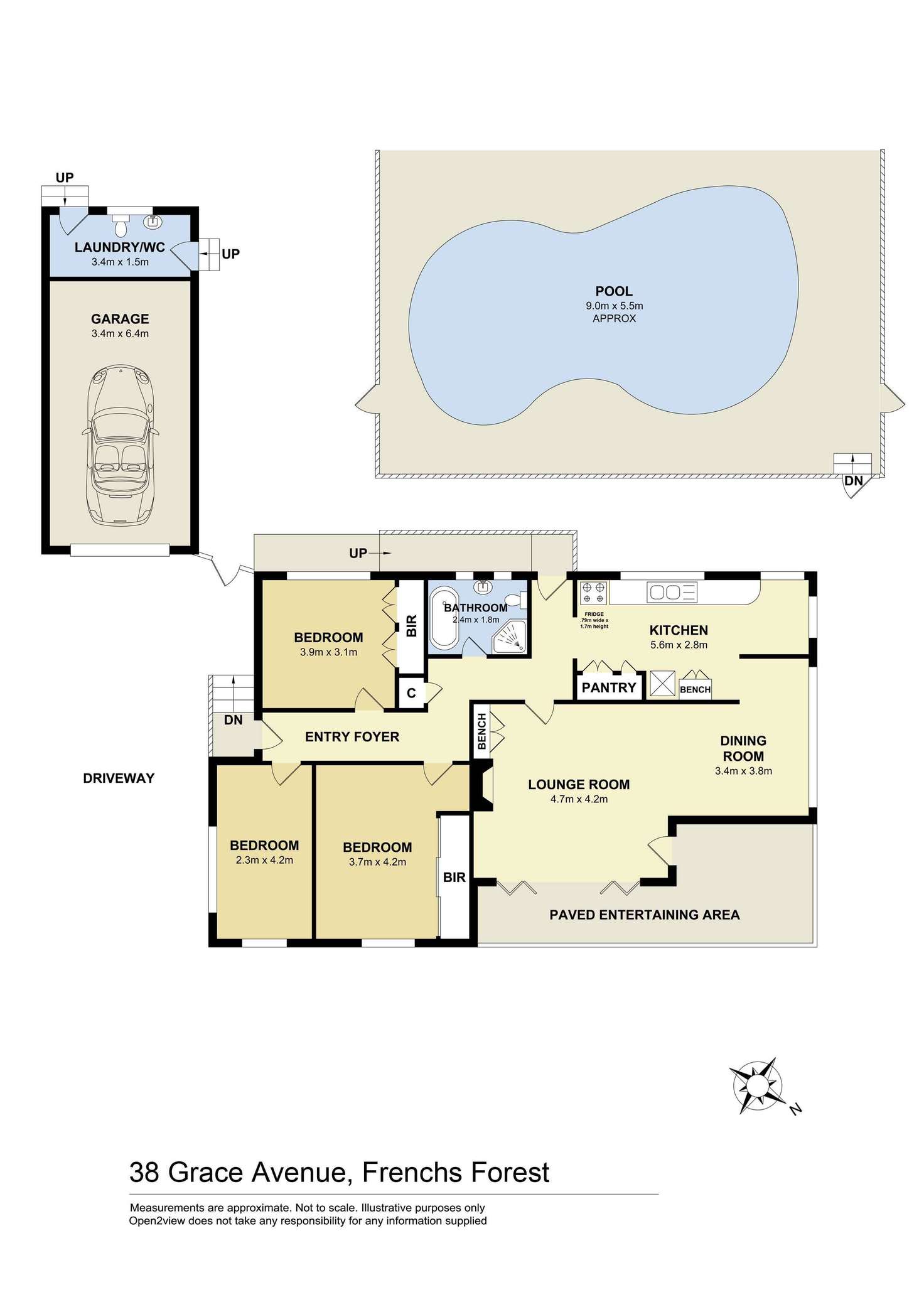 Floorplan of Homely house listing, 38 Grace Avenue, Frenchs Forest NSW 2086