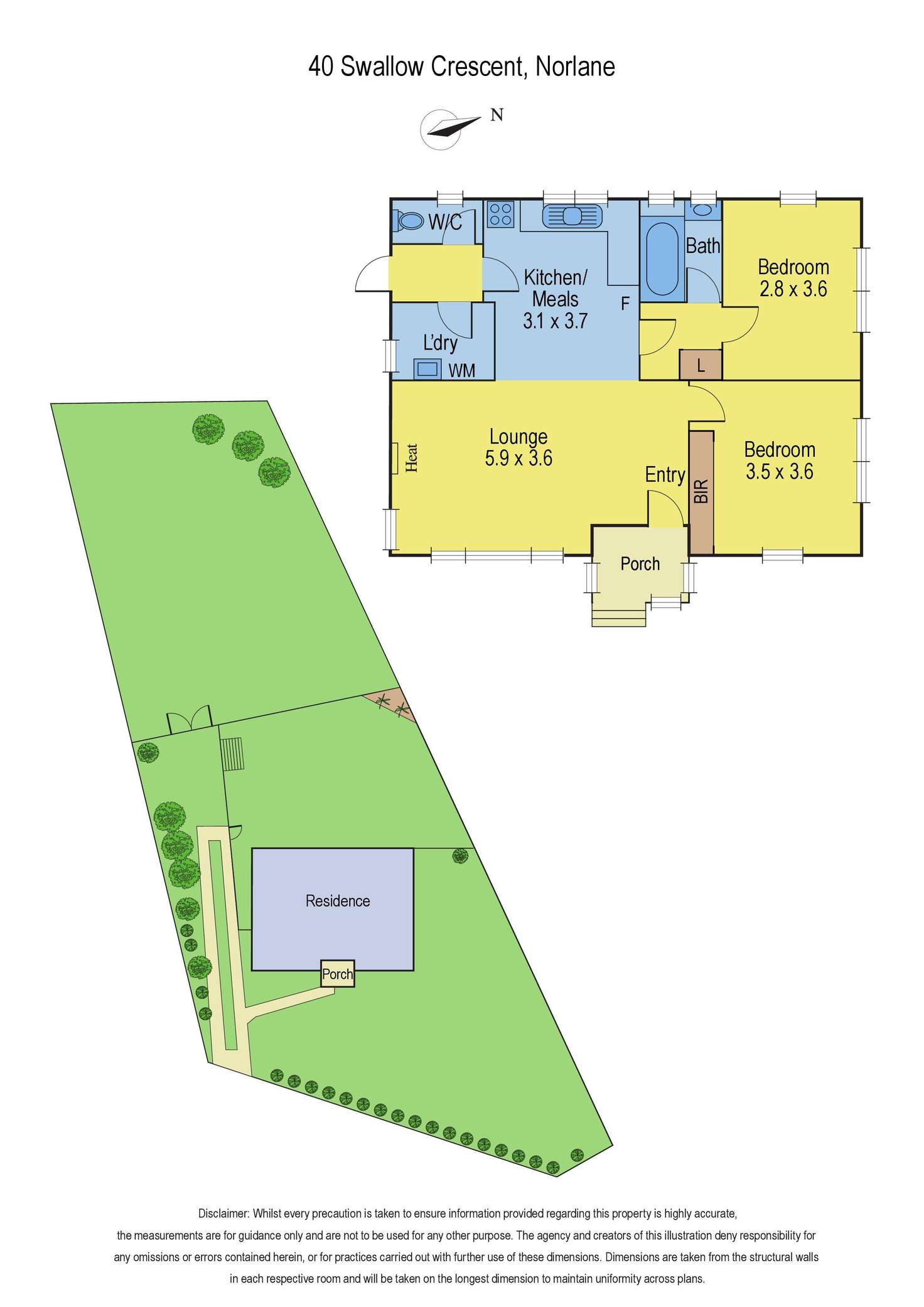 Floorplan of Homely house listing, 40 Swallow Crescent, Norlane VIC 3214