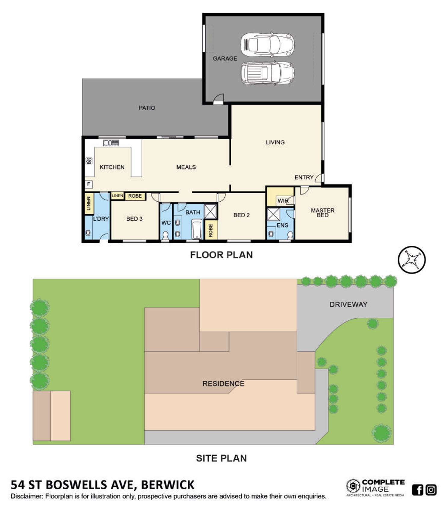 Floorplan of Homely house listing, 54 St Boswells Avenue, Berwick VIC 3806