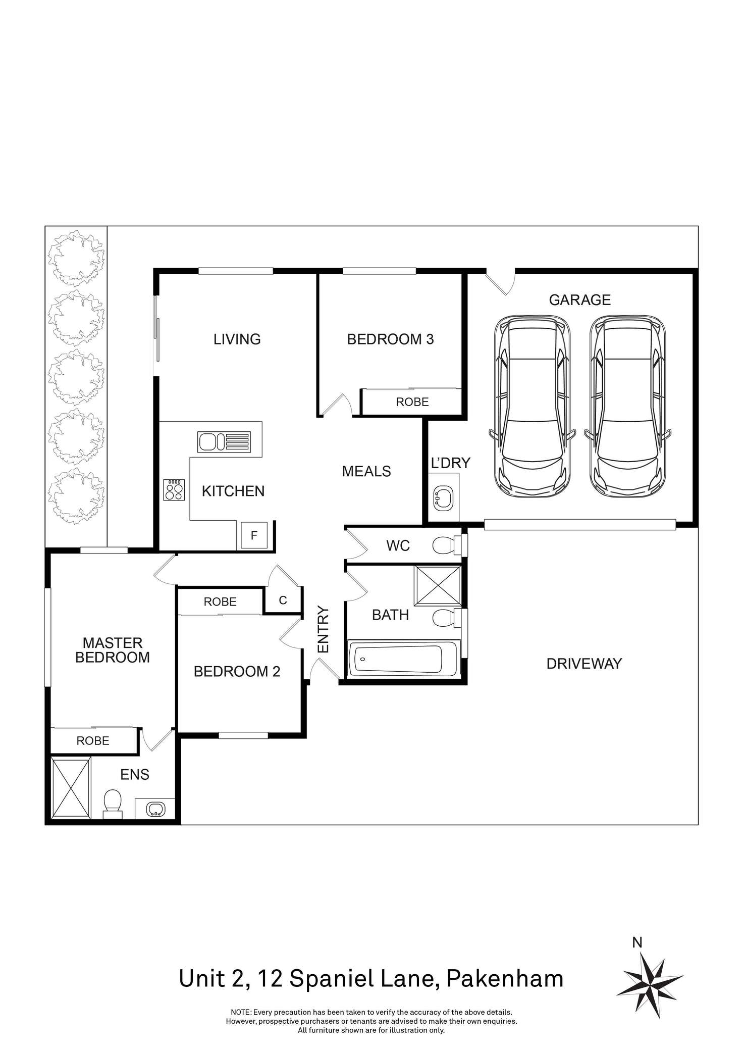Floorplan of Homely house listing, 2/12 Spaniel Lane, Pakenham VIC 3810