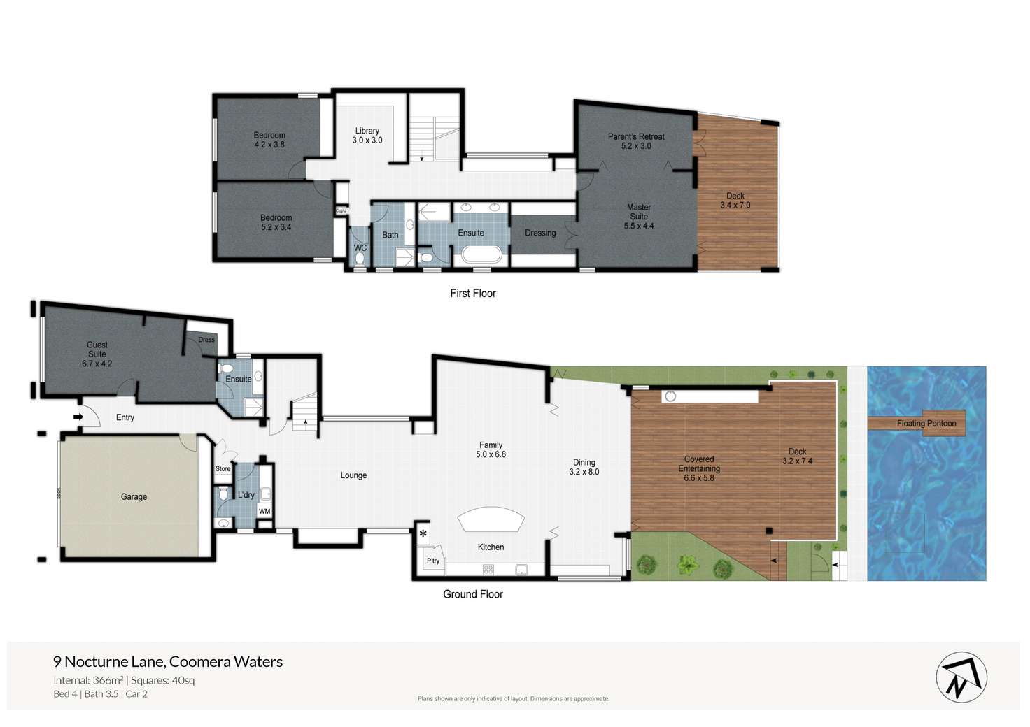 Floorplan of Homely house listing, 9 Nocturne Lane, Coomera Waters QLD 4209