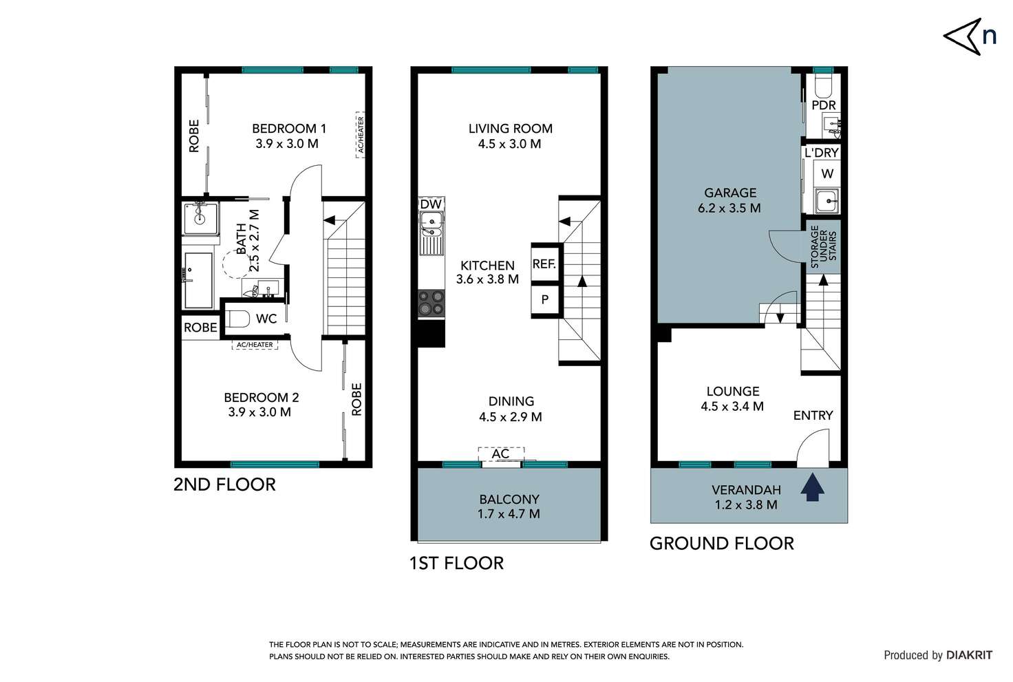 Floorplan of Homely townhouse listing, 25 Matilda Avenue, Wollert VIC 3750