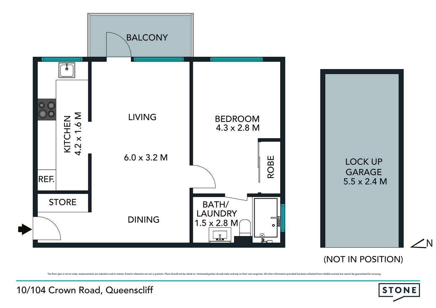 Floorplan of Homely apartment listing, 10/104 Crown Road, Queenscliff NSW 2096
