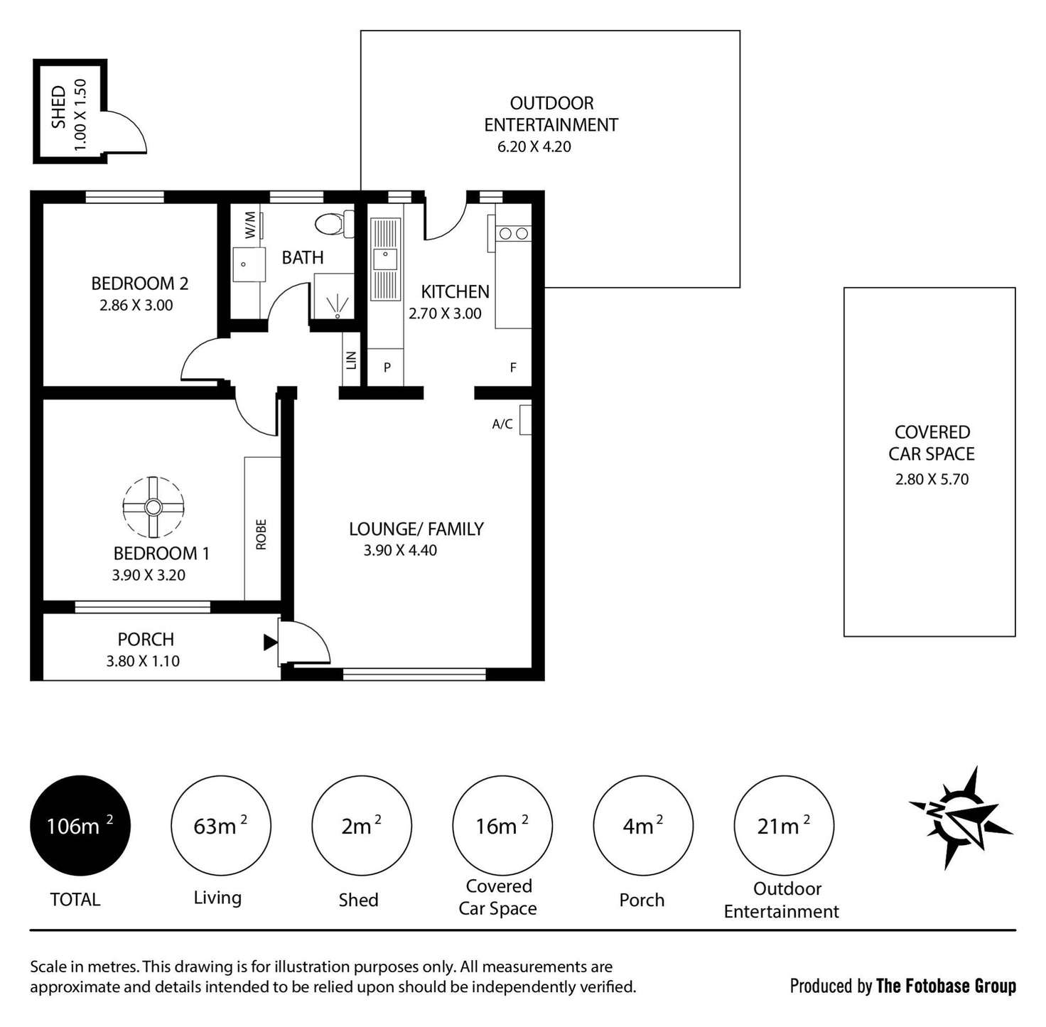 Floorplan of Homely unit listing, 6/11 Joy Street, Ascot Park SA 5043