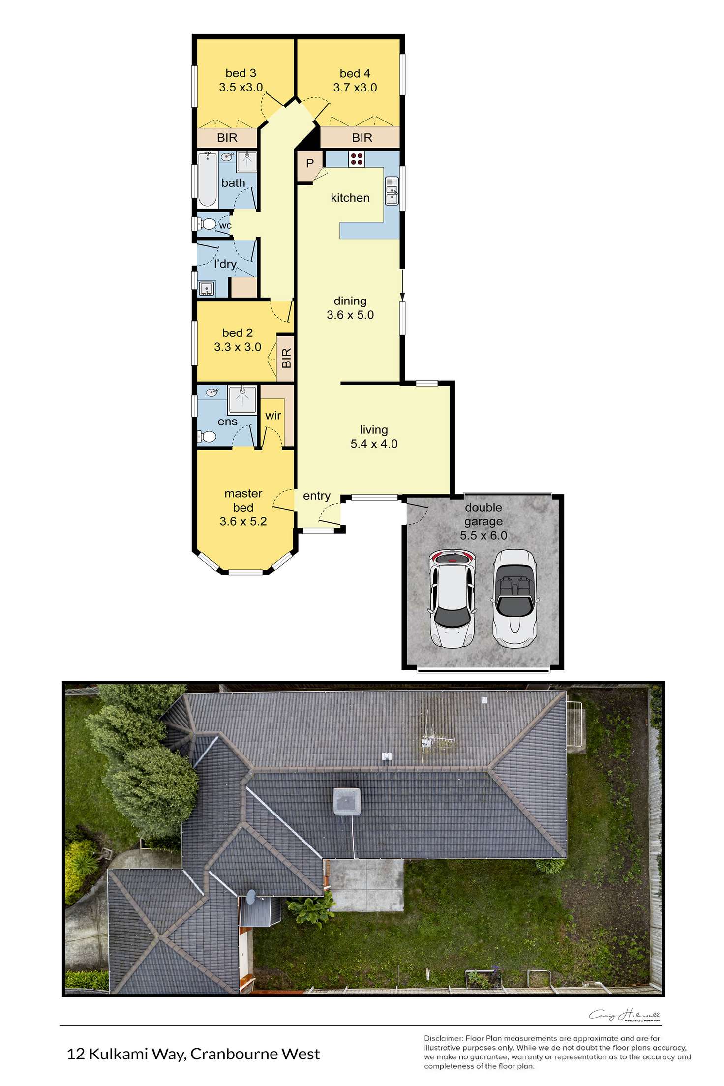 Floorplan of Homely house listing, 12 Kulkami Way, Cranbourne West VIC 3977