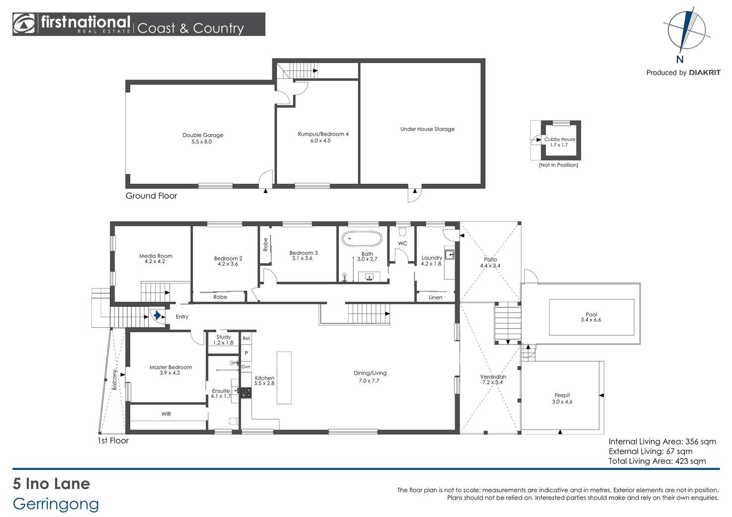 Floorplan of Homely house listing, 5 Ino Lane, Gerringong NSW 2534
