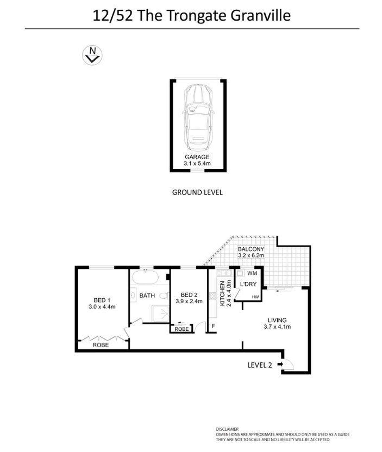 Floorplan of Homely apartment listing, 10/52 The Trongate, Granville NSW 2142