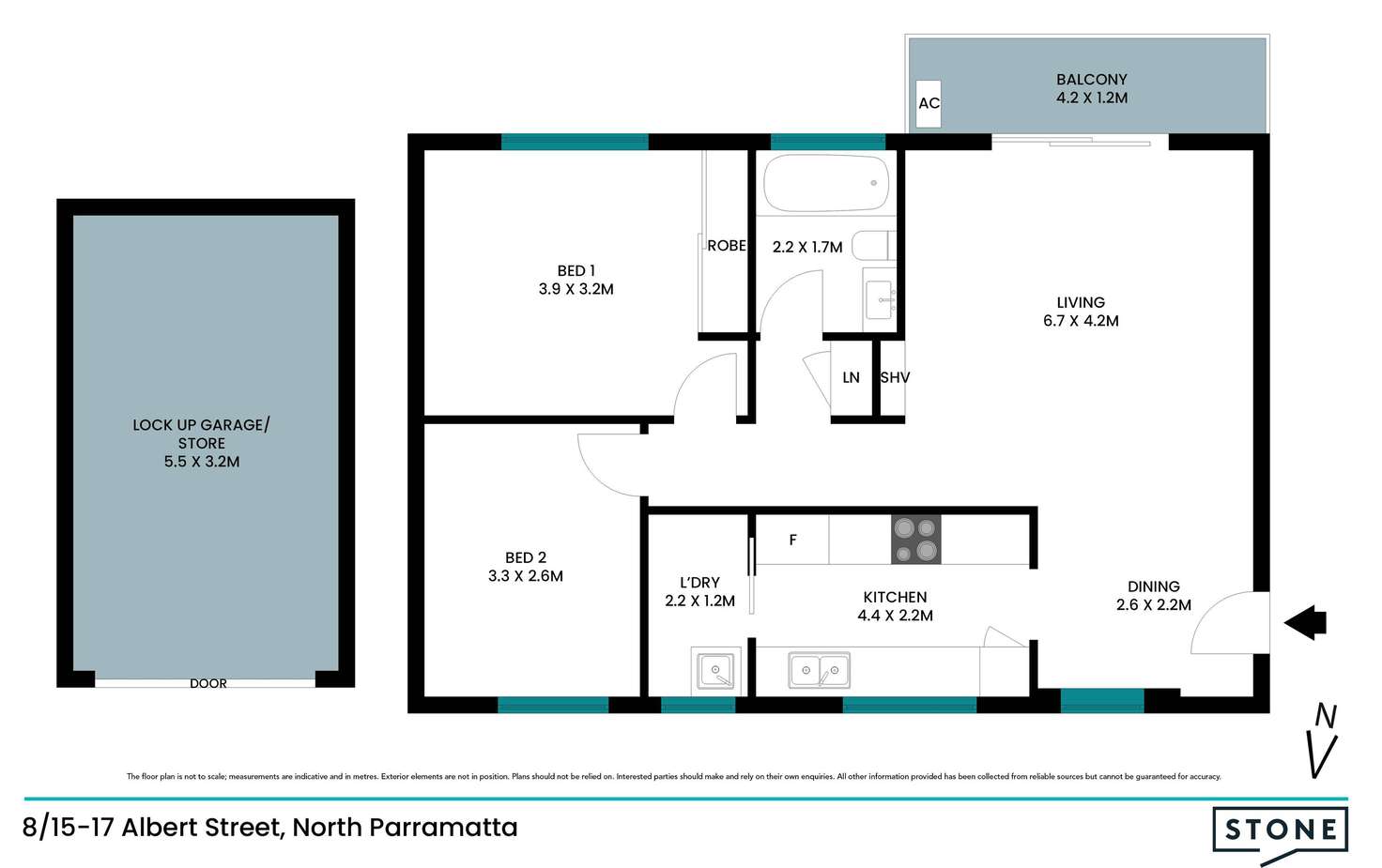 Floorplan of Homely apartment listing, 8/15-17 Albert Street Street, North Parramatta NSW 2151