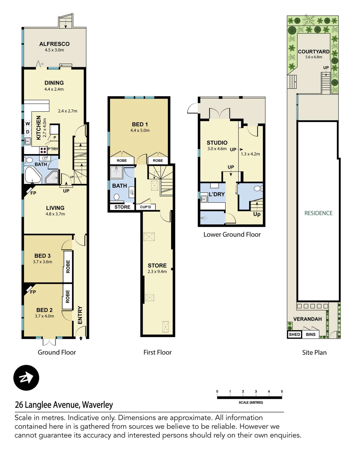 Floorplan of Homely house listing, 26 Langlee Avenue, Waverley NSW 2024