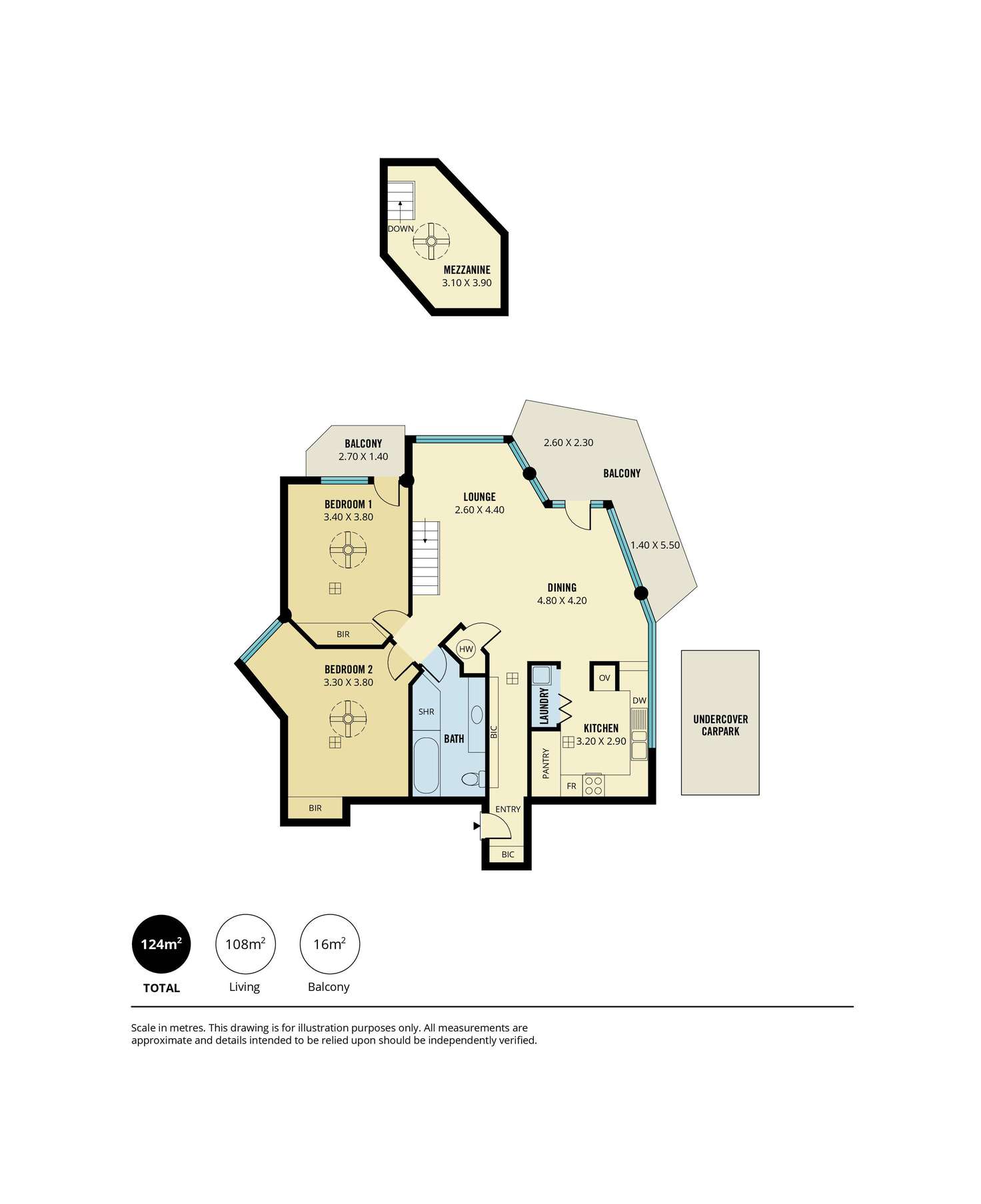 Floorplan of Homely apartment listing, 4/42 Durham Street, Glenelg SA 5045