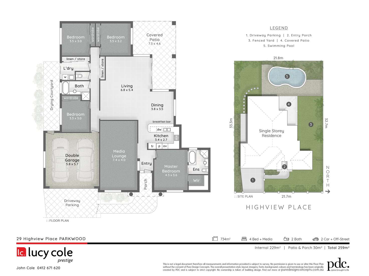 Floorplan of Homely house listing, 29 Highview Place, Parkwood QLD 4214
