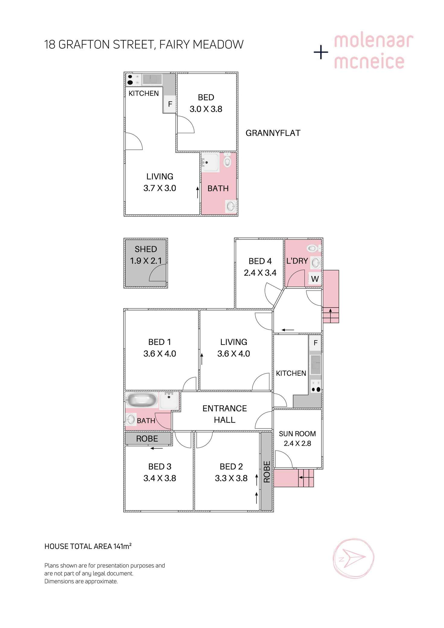 Floorplan of Homely house listing, 18 Grafton Street, Fairy Meadow NSW 2519