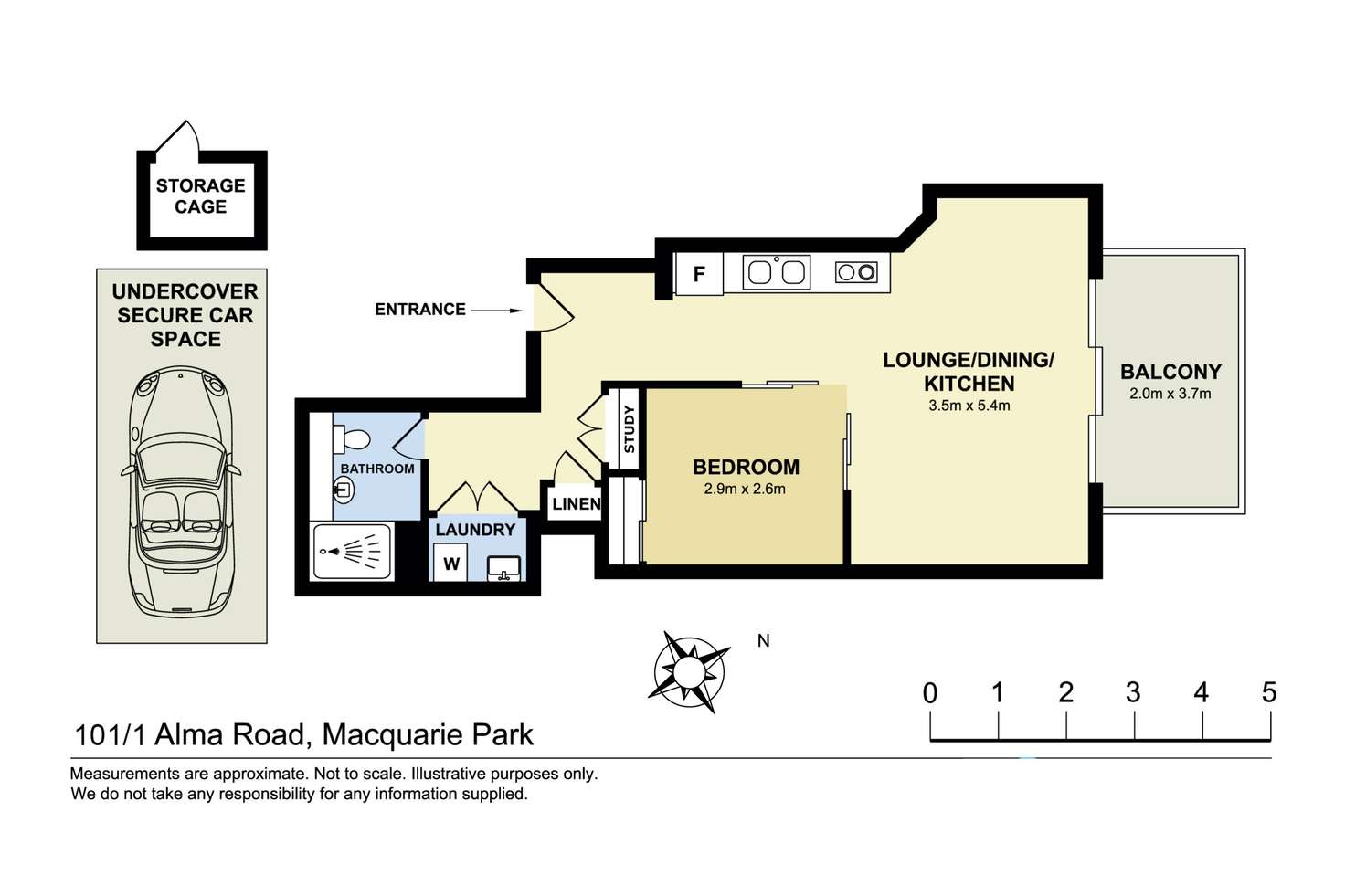 Floorplan of Homely unit listing, 101/1 Alma Road, Macquarie Park NSW 2113