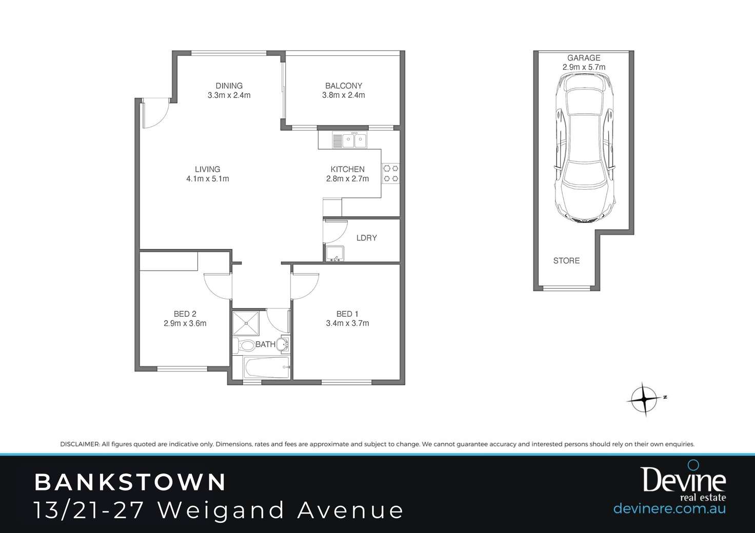 Floorplan of Homely apartment listing, 13/21-27 Weigand Avenue, Bankstown NSW 2200