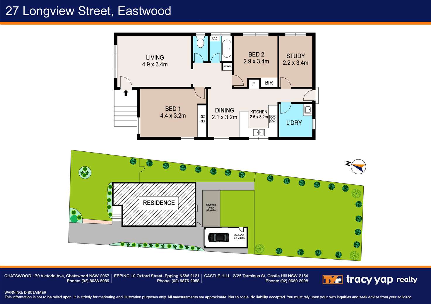 Floorplan of Homely house listing, 27 Longview Street, Eastwood NSW 2122