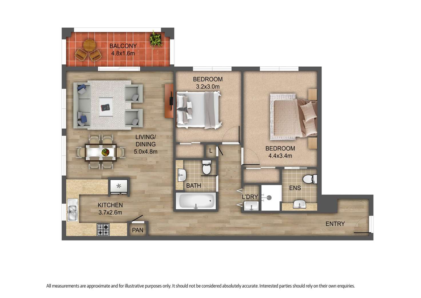 Floorplan of Homely apartment listing, 204/323 Dandenong Road, Prahran VIC 3181