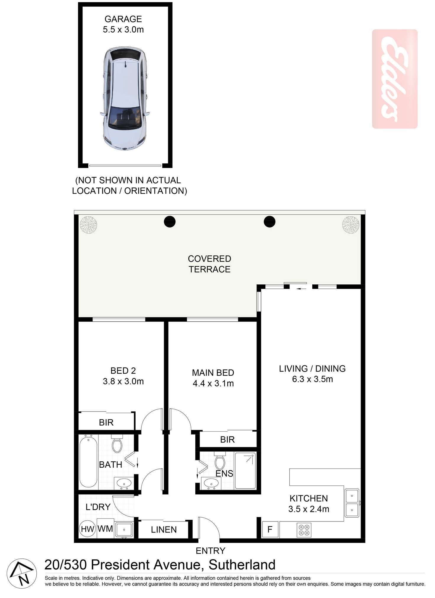 Floorplan of Homely apartment listing, 20/530 President Avenue, Sutherland NSW 2232