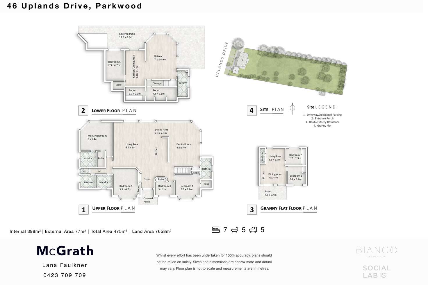 Floorplan of Homely house listing, 46 Uplands Drive, Parkwood QLD 4214