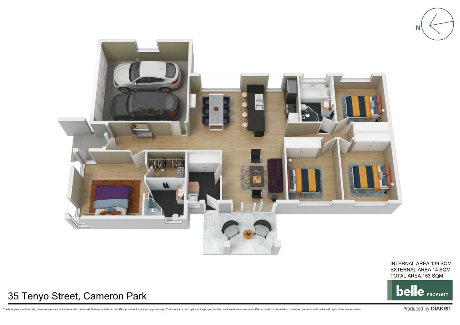 Floorplan of Homely house listing, 35 Tenyo Street, Cameron Park NSW 2285