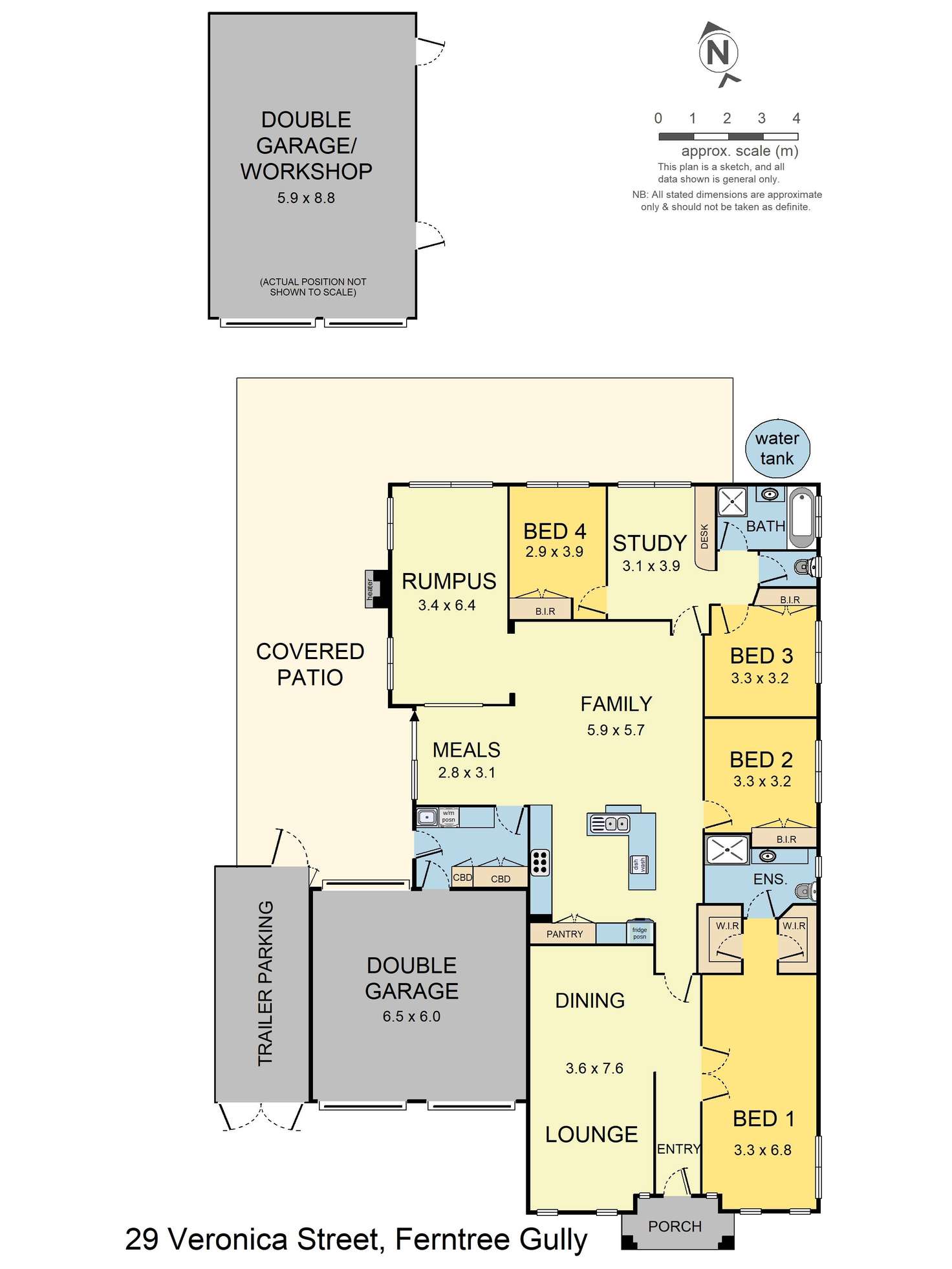 Floorplan of Homely house listing, 29 Veronica Street, Ferntree Gully VIC 3156