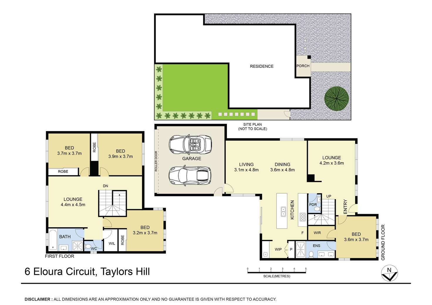 Floorplan of Homely house listing, 6 Eloura Circuit, Taylors Hill VIC 3037