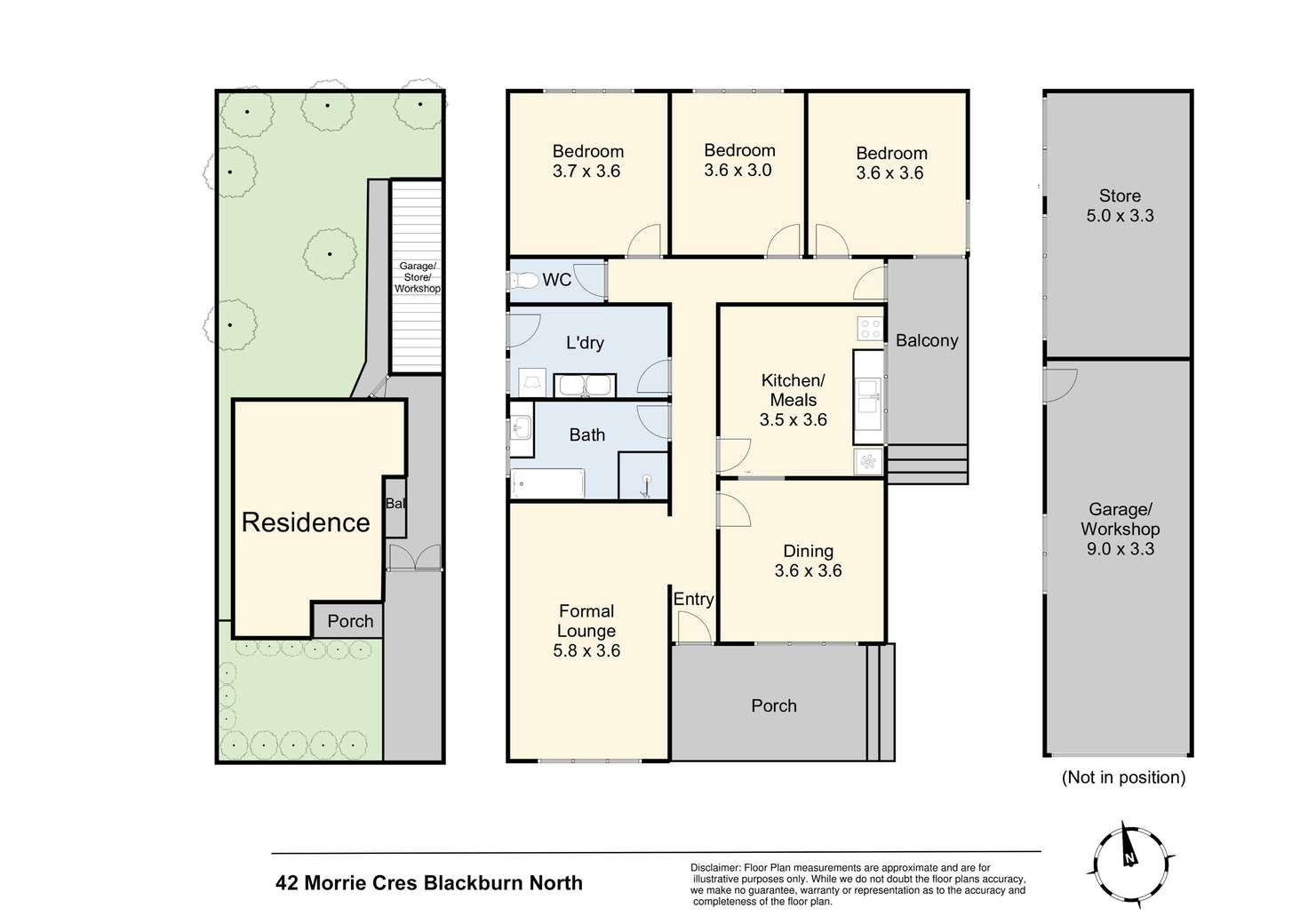 Floorplan of Homely house listing, 42 Morrie Crescent, Blackburn North VIC 3130