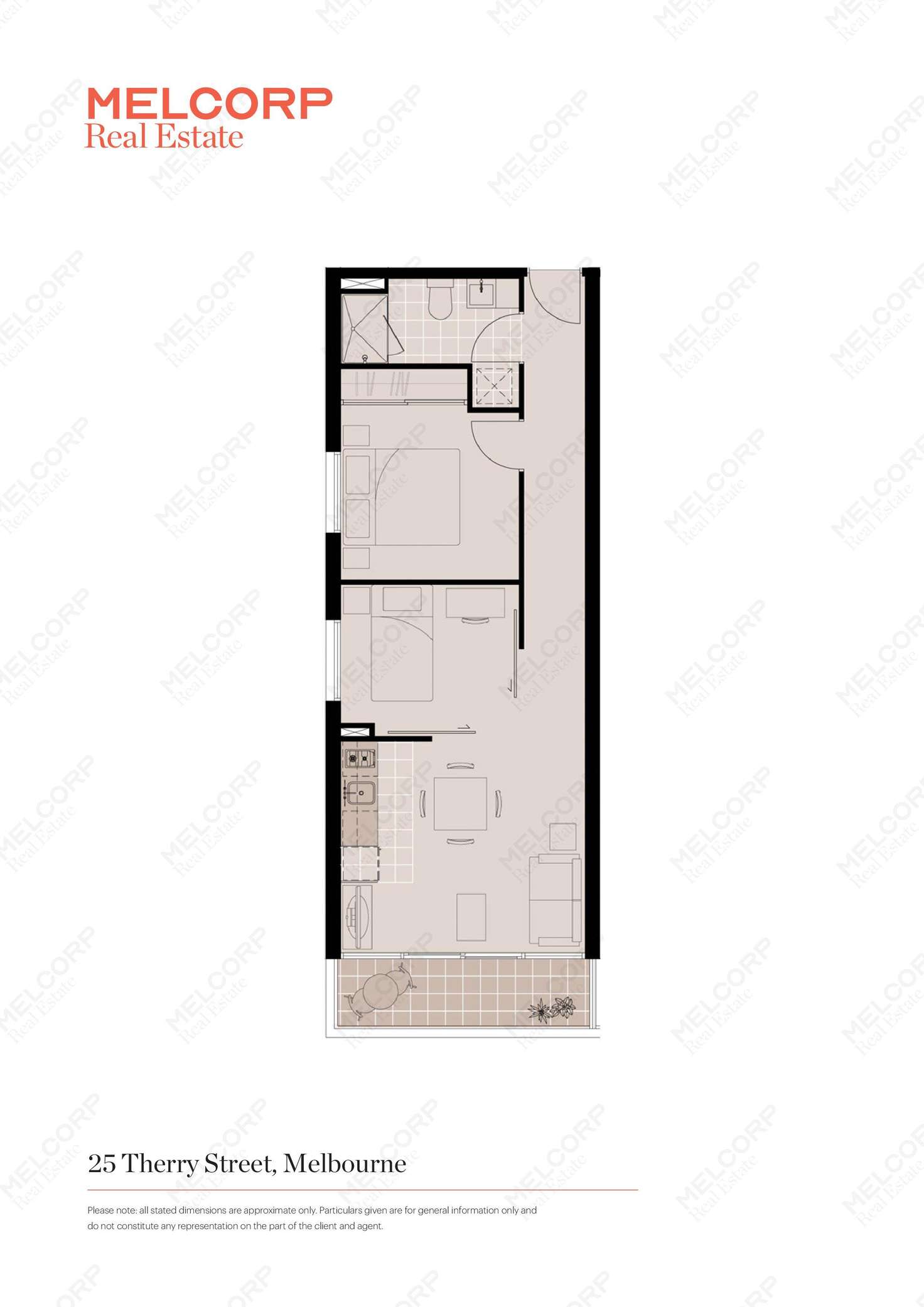 Floorplan of Homely apartment listing, 1213/25 Therry Street, Melbourne VIC 3000