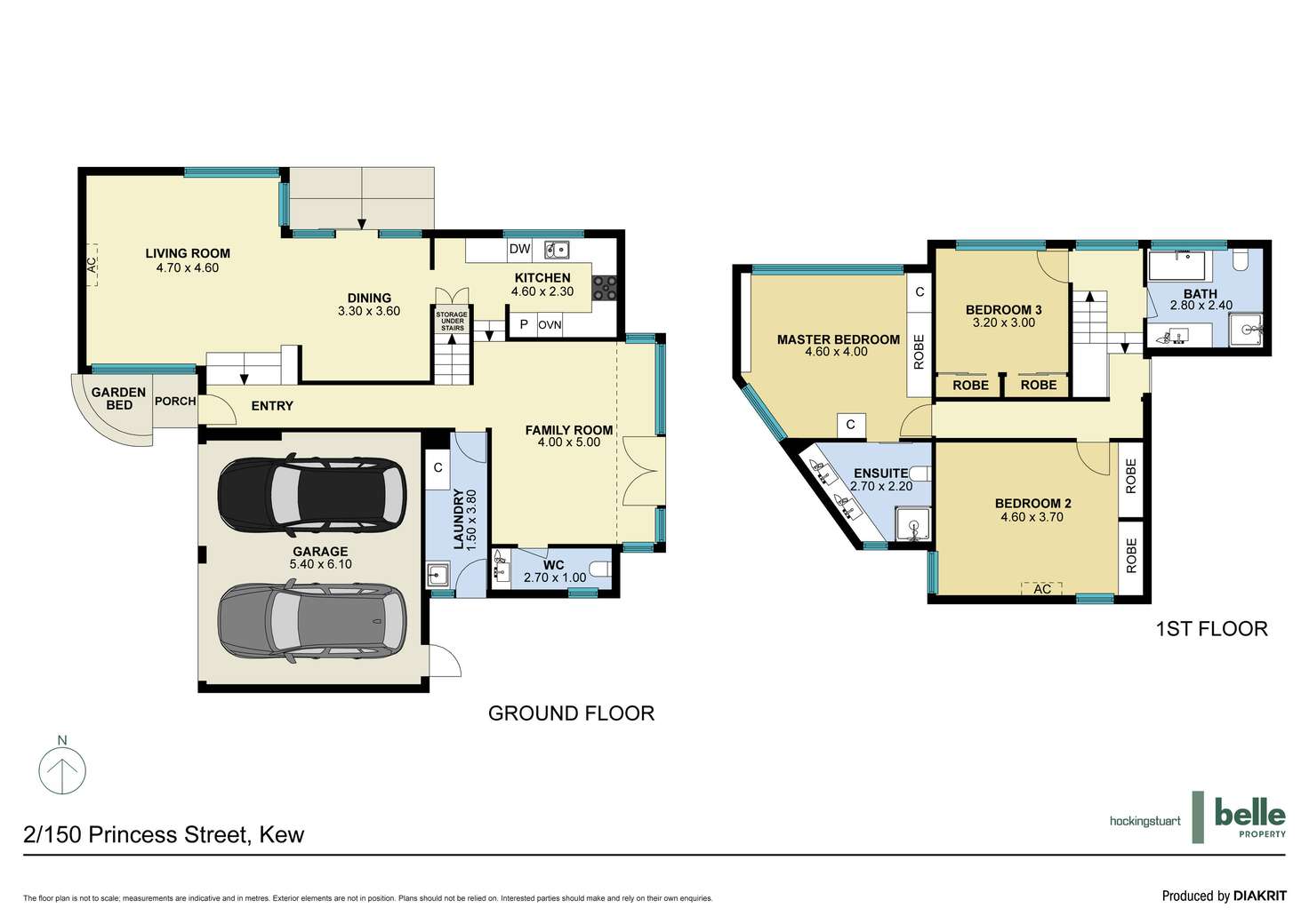 Floorplan of Homely townhouse listing, 2/150 Princess Street, Kew VIC 3101