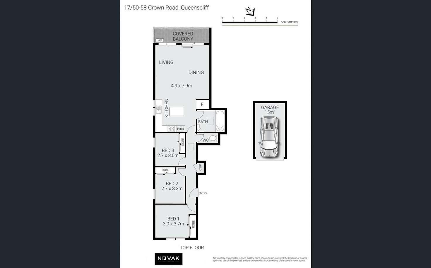 Floorplan of Homely apartment listing, 1/50 Crown Road, Queenscliff NSW 2096