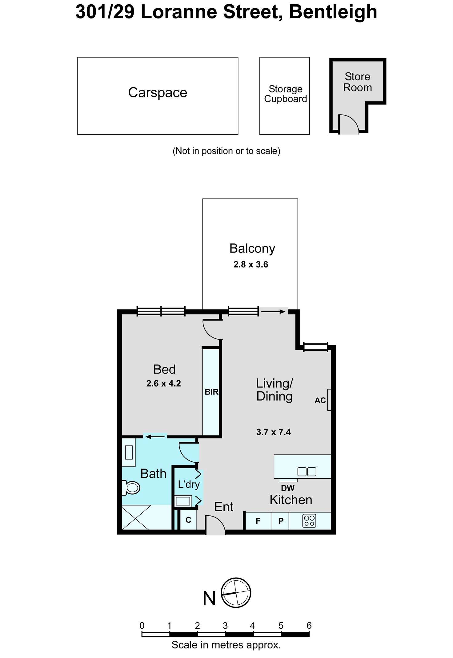 Floorplan of Homely apartment listing, 301/29 Loranne Street, Bentleigh VIC 3204