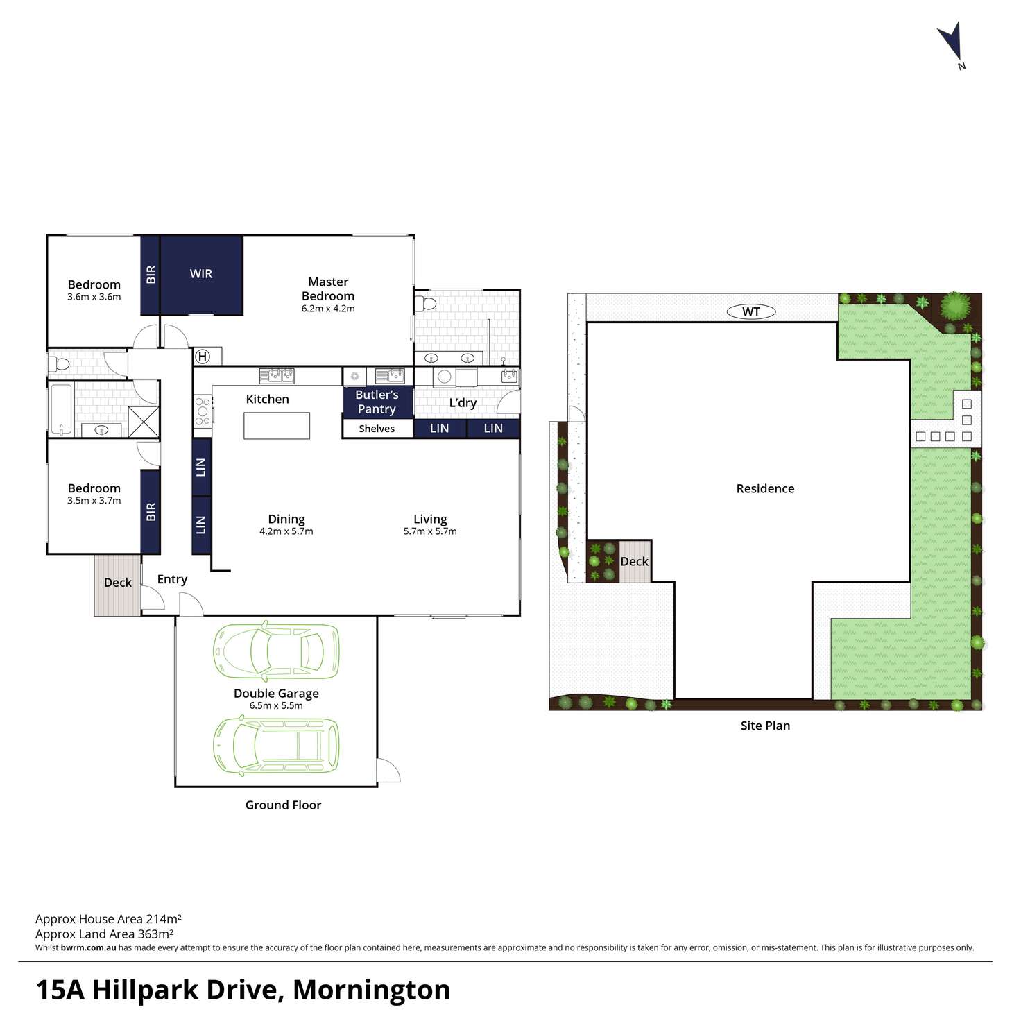 Floorplan of Homely house listing, 15A Hillpark Drive, Mornington VIC 3931