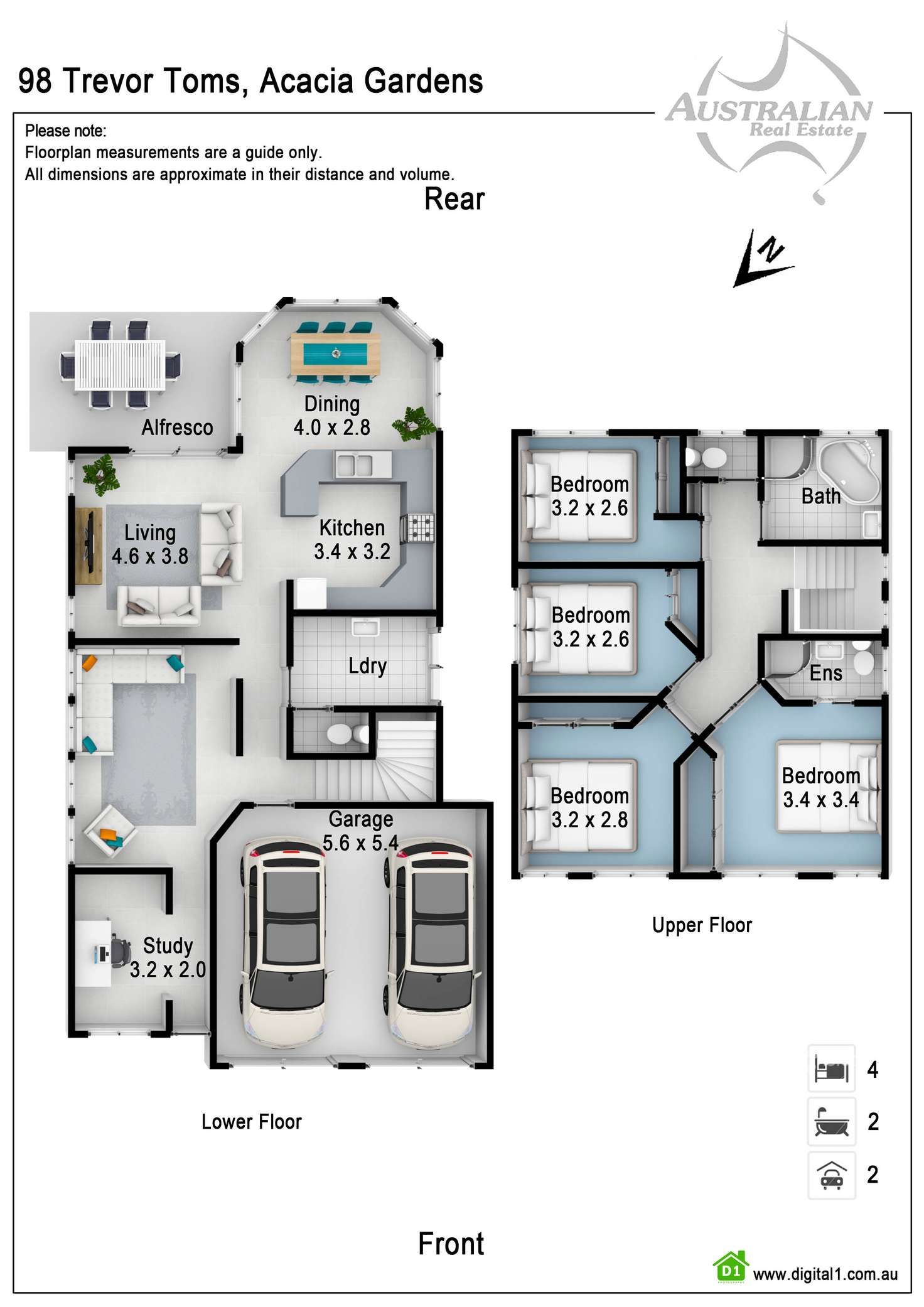 Floorplan of Homely house listing, 98 Trevor Toms Drive, Acacia Gardens NSW 2763