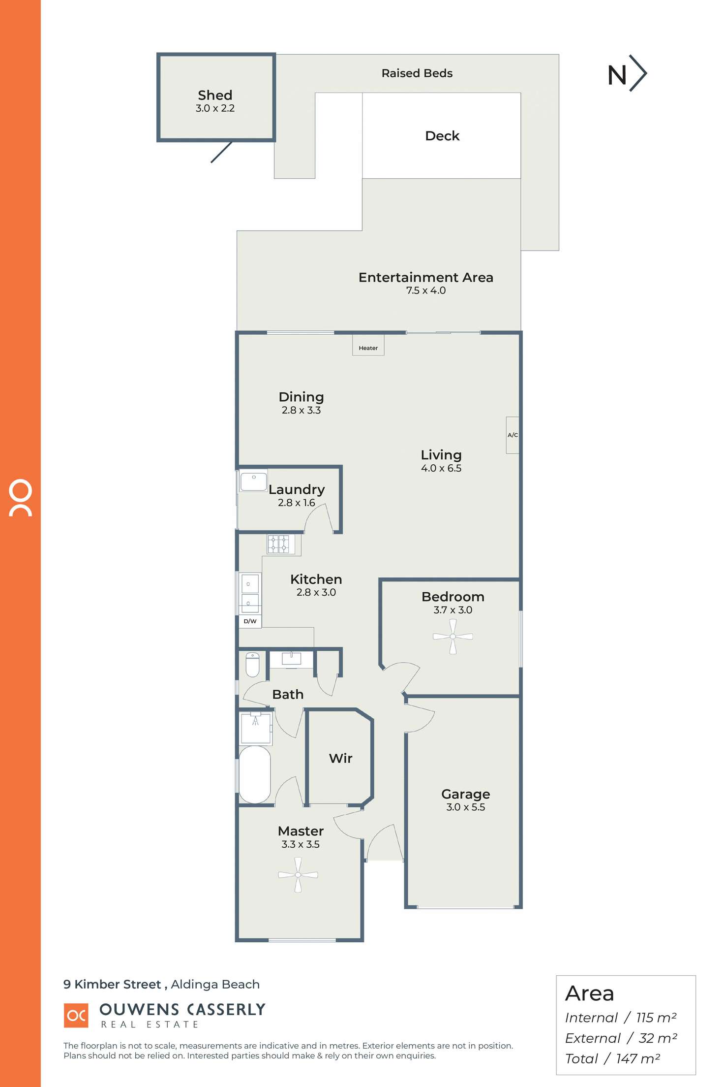 Floorplan of Homely house listing, 9 Kimber Street, Aldinga Beach SA 5173