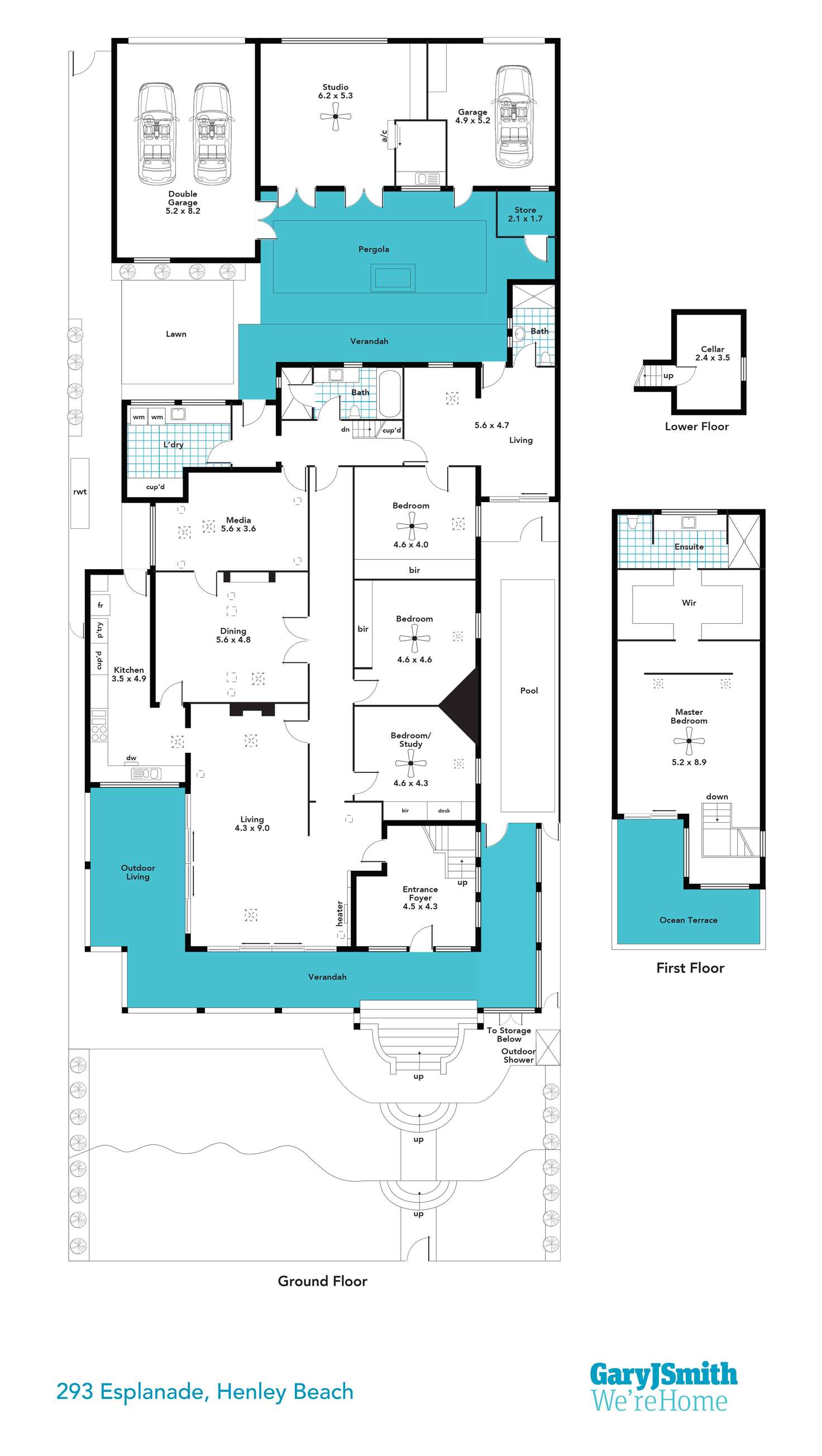 Floorplan of Homely house listing, 293 Esplanade, Henley Beach SA 5022