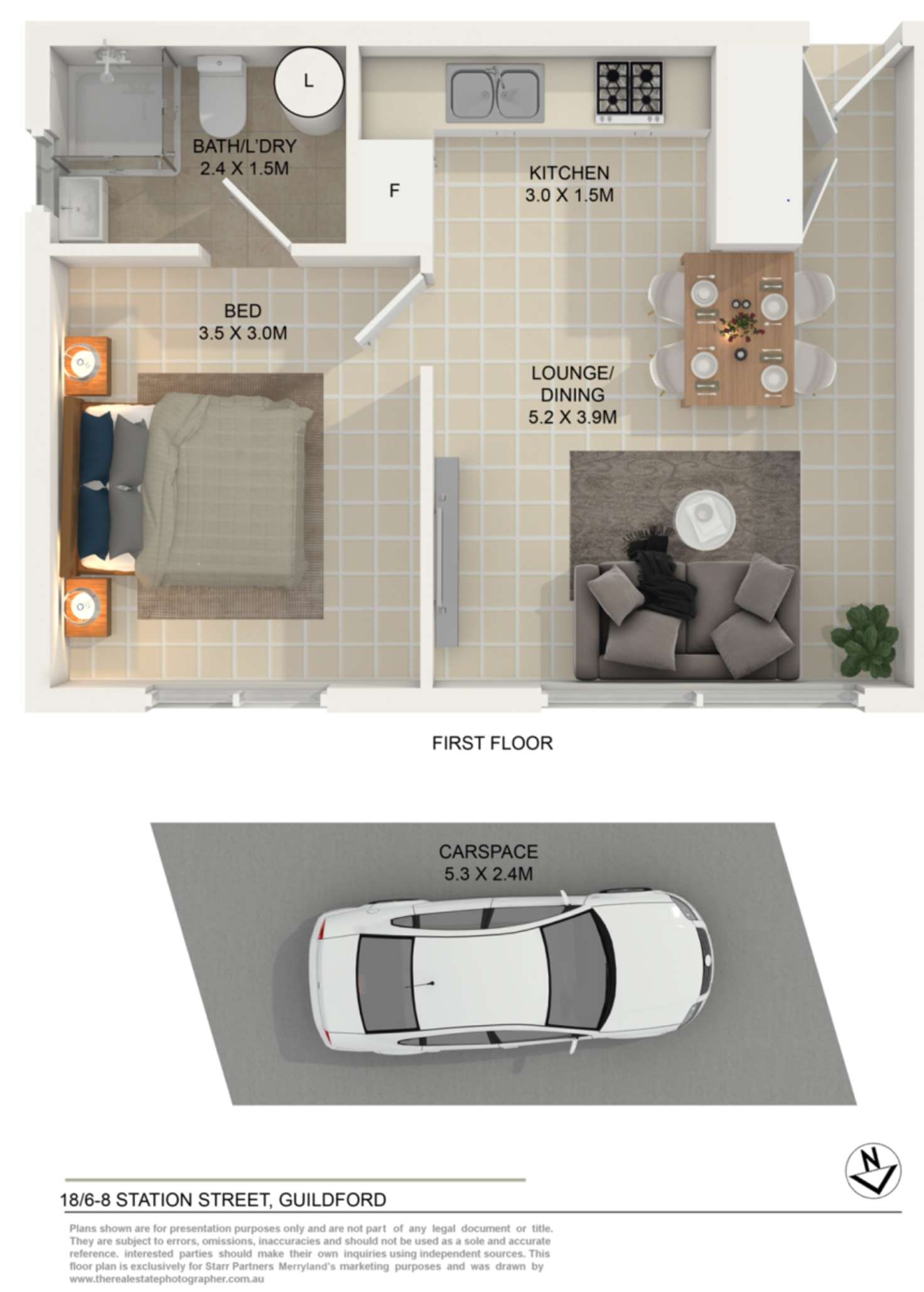 Floorplan of Homely unit listing, 18/6-8 Station Street, Guildford NSW 2161