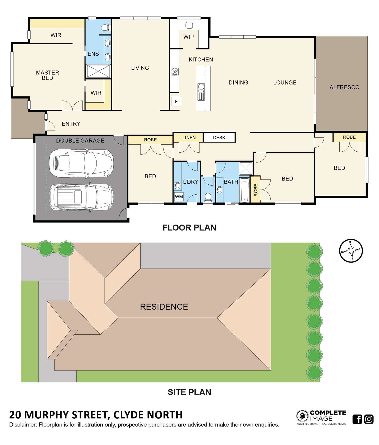 Floorplan of Homely house listing, 20 Murphy Street, Clyde North VIC 3978