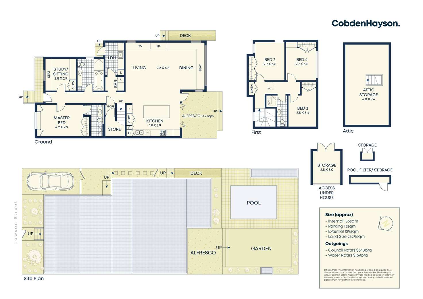 Floorplan of Homely house listing, 23 Lawson Street, Balmain NSW 2041