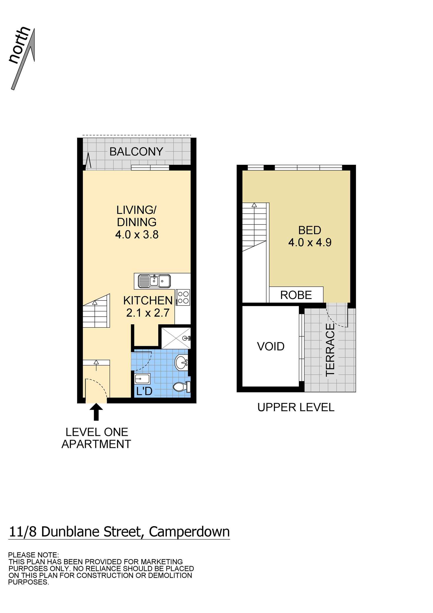 Floorplan of Homely apartment listing, 11/8-14 Dunblane Street, Camperdown NSW 2050