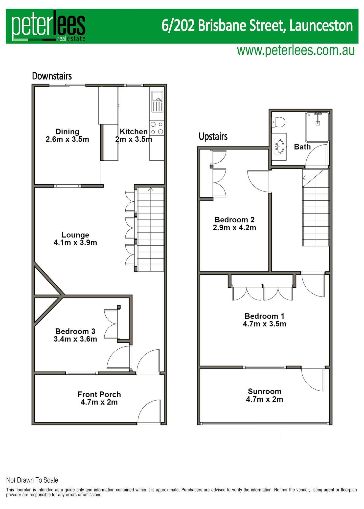 Floorplan of Homely townhouse listing, 6/202 Brisbane Street, Launceston TAS 7250