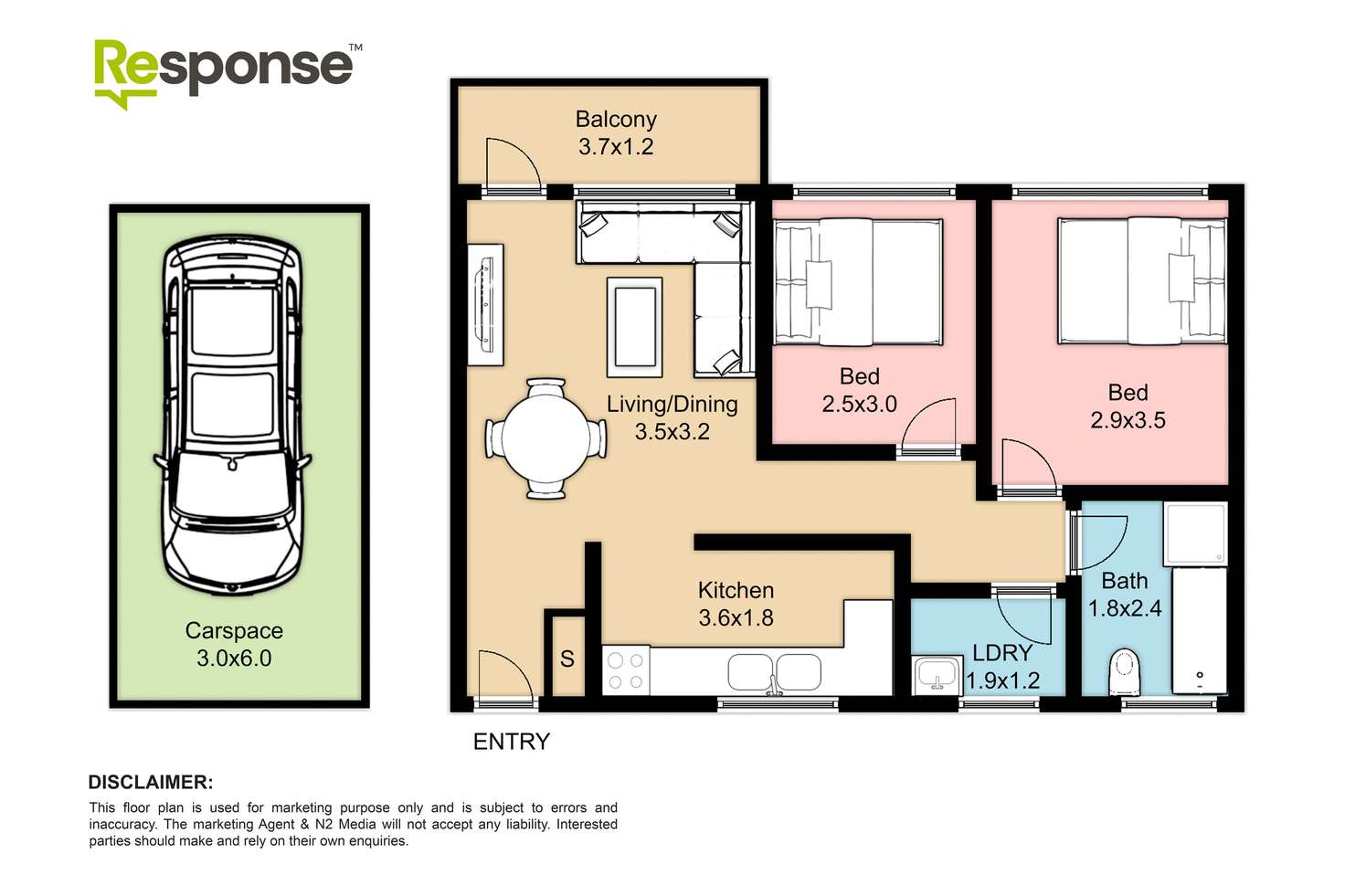 Floorplan of Homely unit listing, 14/45 Victoria Street, Werrington NSW 2747