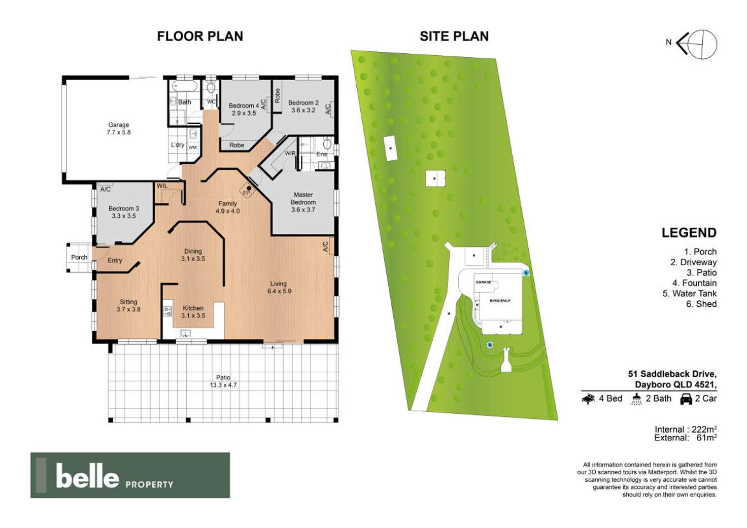 Floorplan of Homely house listing, 51 Saddleback Drive, Dayboro QLD 4521