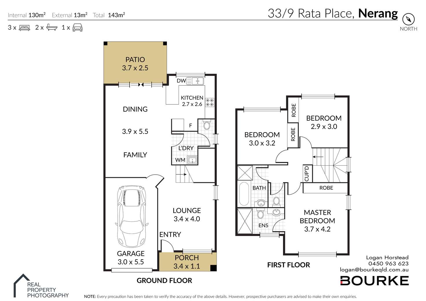 Floorplan of Homely townhouse listing, 33/9 Rata Place, Nerang QLD 4211