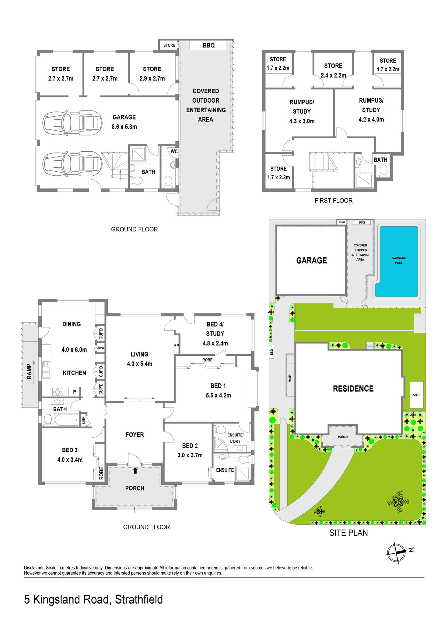 Floorplan of Homely house listing, 5 Kingsland Road, Strathfield NSW 2135