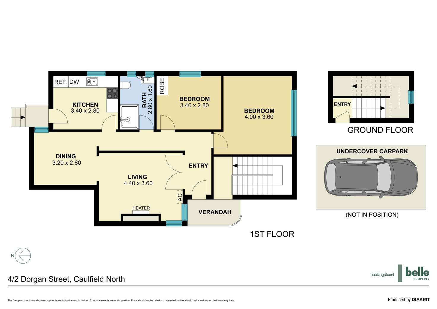 Floorplan of Homely apartment listing, 4/2 Dorgan Street, Caulfield North VIC 3161