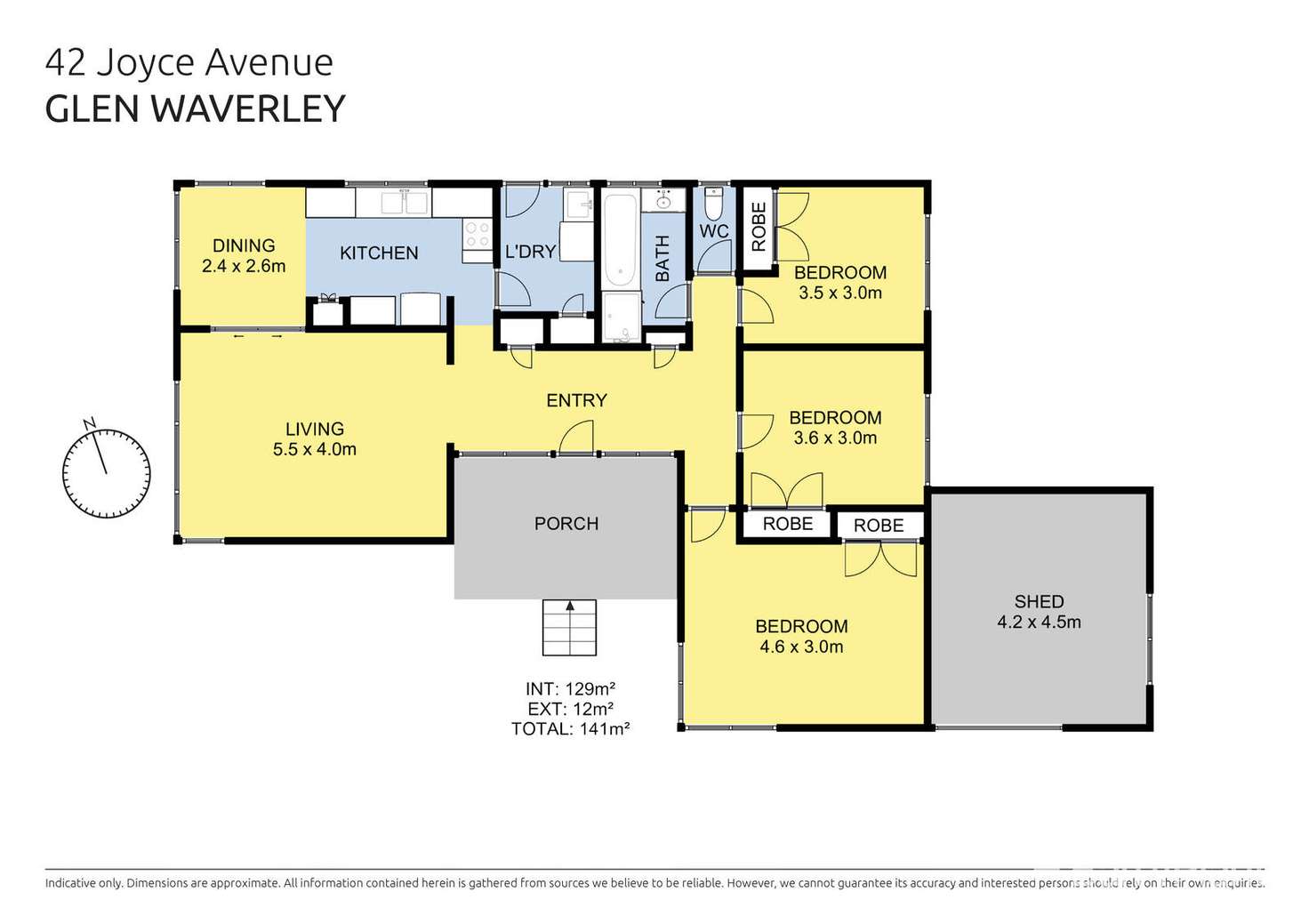 Floorplan of Homely house listing, 42 Joyce Avenue, Glen Waverley VIC 3150